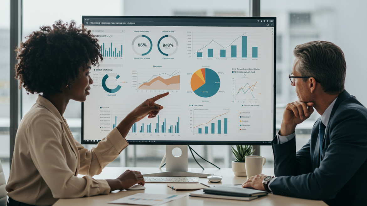 bi reporting metrics on monitor