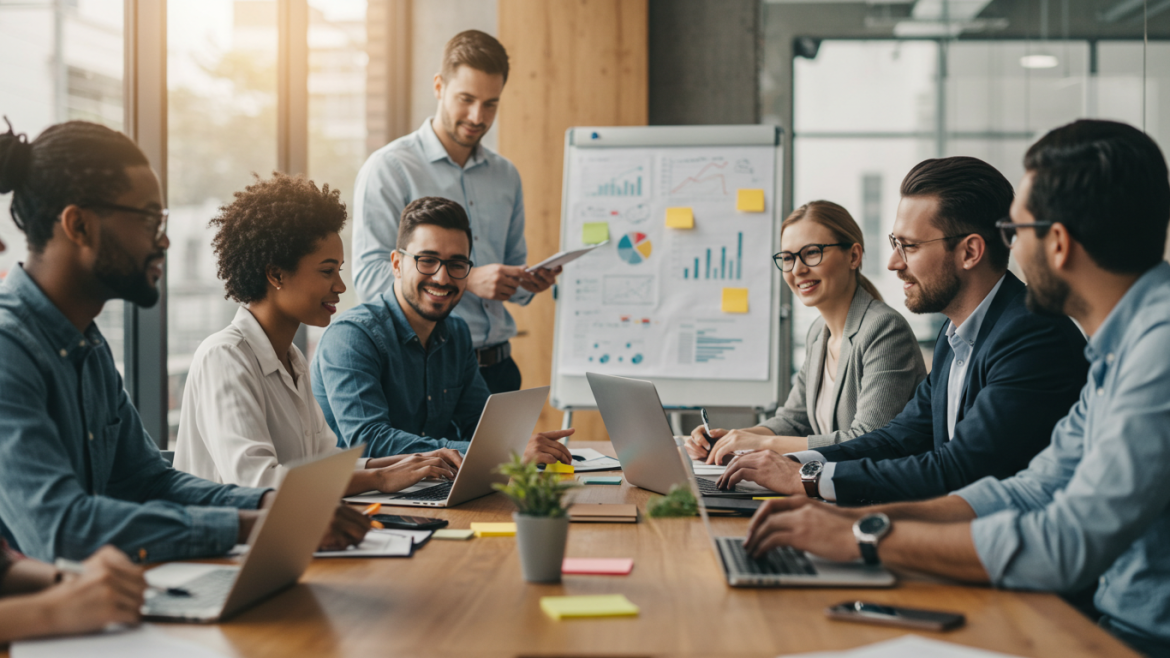 employees at conference table
