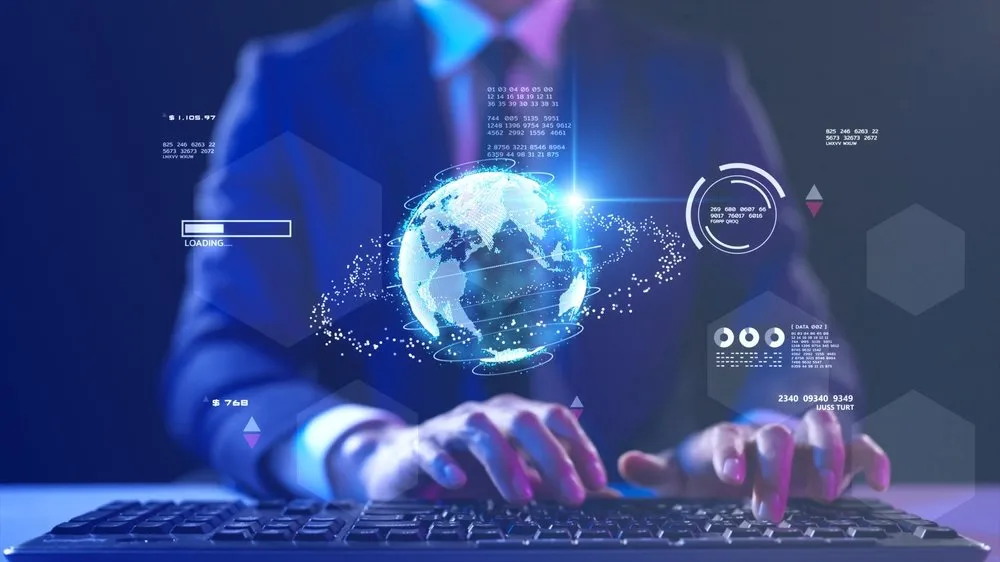 man working computer